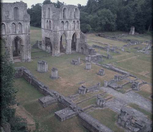 Roche Abbey showing remains of the abbey church