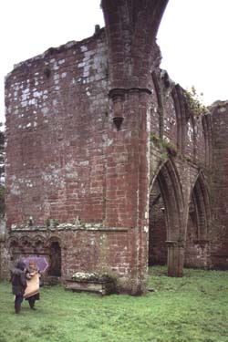 Calder Abbey presbytery and south transept