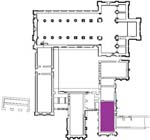  Plan of Roche abbey showing the day room