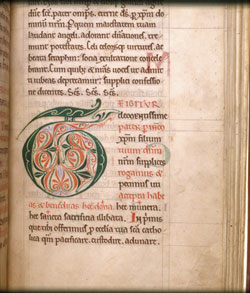 Late 12th century missal, thought to be from Rievaulx