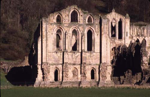 Exterior of the Refectory at Rievaulx