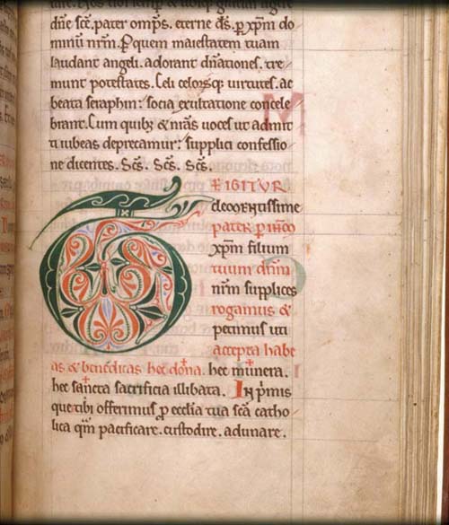Late 12th century service book from Rievaulx