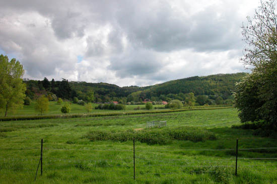 The landscape around Byland