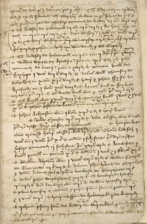 The Memorandum Book of Thomas Swinton, showing deletions