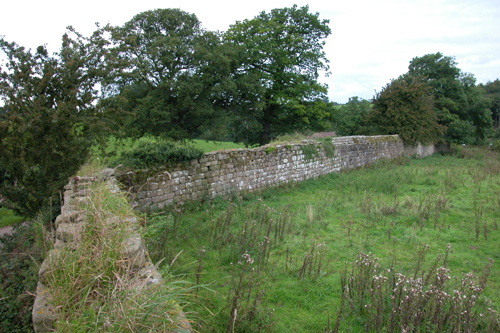 The remains of the precinct wall at Fountains