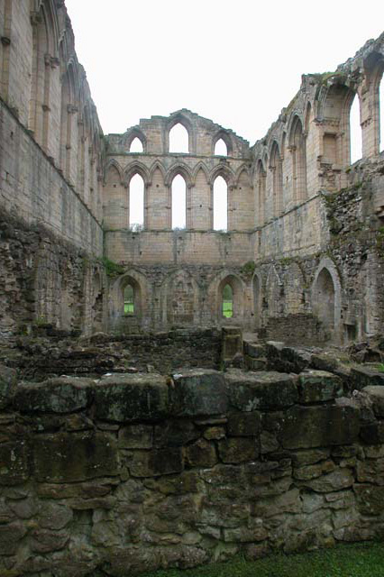 The refectory at Rievaulx Abbey