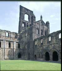 The abbey church and cloister at Kirkstall