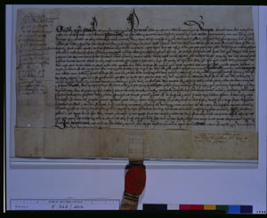Surrender deed for Roche Abbey © Public Record Office