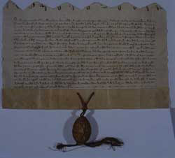 Agreement between the abbey of Kirkstall and Henry de Lacy, Earl of Lincoln
