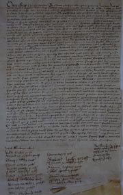 The surrender deed of Byland