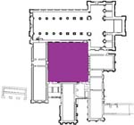  Plan of Roche abbey showing the cloister