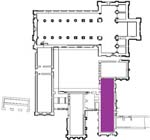  Plan of Roche abbey showing the dormitory