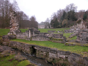 Remains of the Abbott's lodgings at Roche abbey