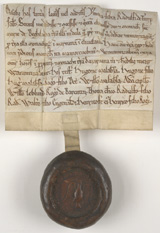 Late twelfth-century grant to Byland of land in Hawnby in exchange for land in Marton