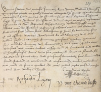 Layton and Legh's letter to Cromwell about Thirsk