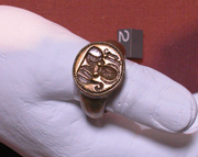 Ring used for sealing documents